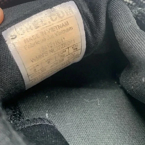 Sorel Kinetic Lace Up Low Top Knit Sneakers Running Shoe Black Women's 8 - Picture 9 of 10